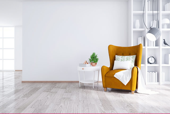 modern minimalist interior living room