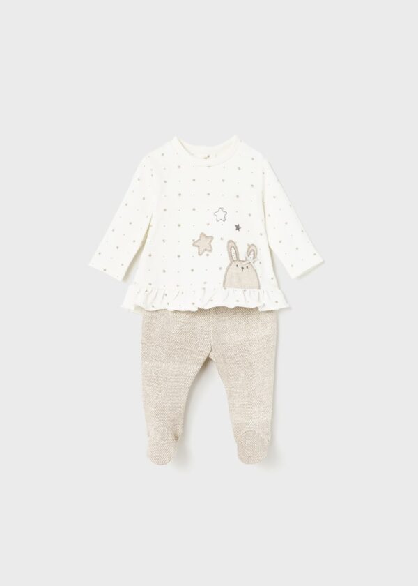 σετ 2 τεμαχιων πλεκτο απο βιωσιμο βαμβακι για νεογεννητο id 23 01501 070 M 4