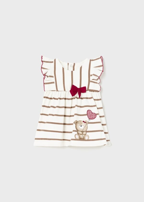 φορεμα απο βιωσιμο βαμβακι με σταμπα για νεογεννητο id 23 01803 093 M 4